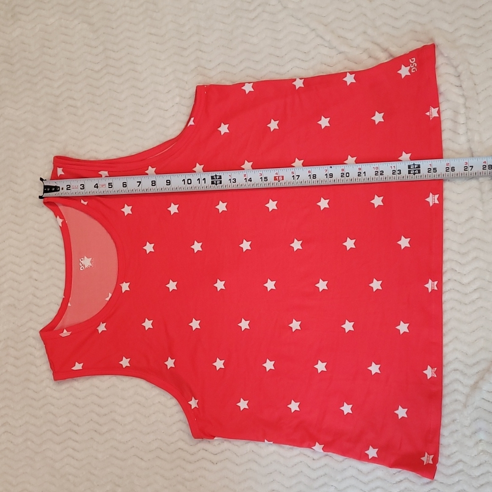 DSG Red Stars Tank Top Size 2X - Picture 7 of 9